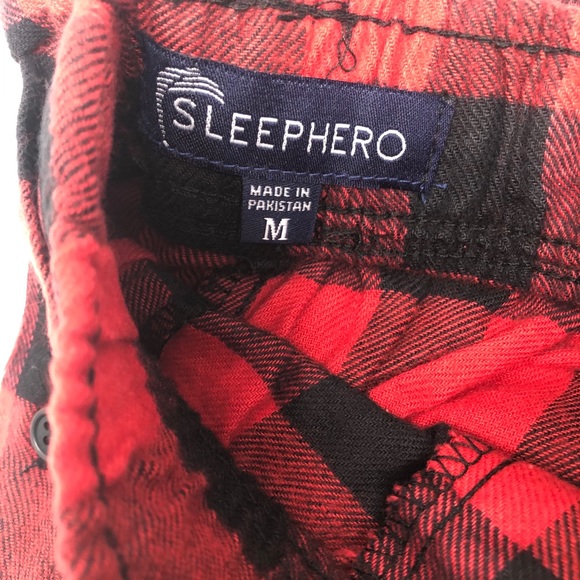 NEW SLEEP HERO Black w/ Buffalo Check Flannel Set - Picture 4 of 5